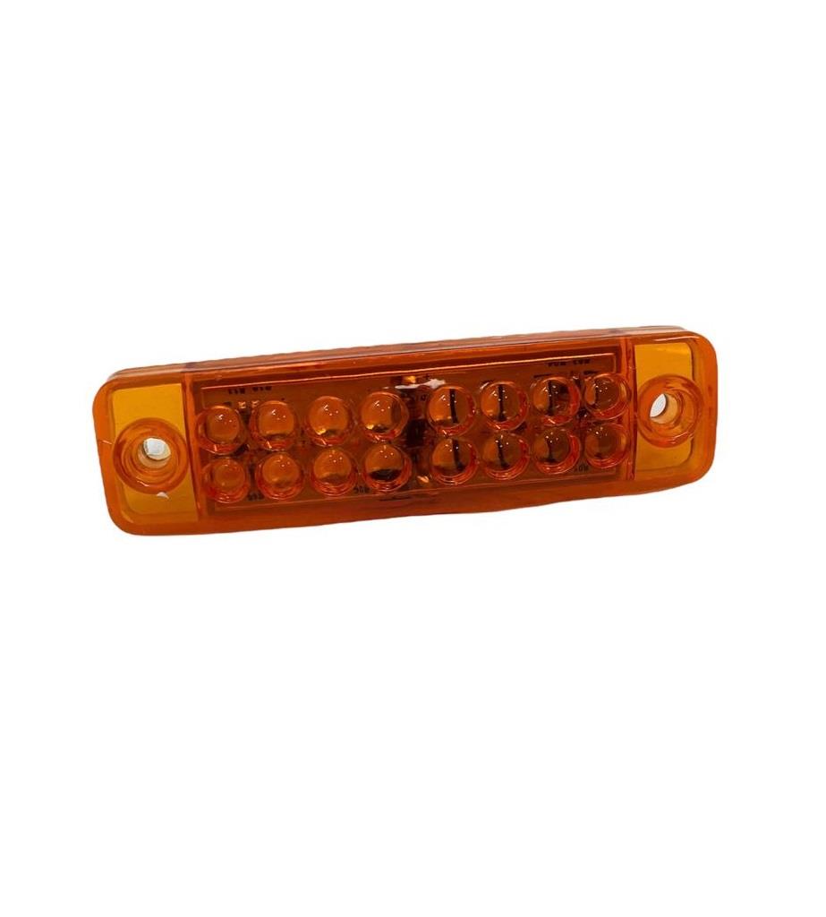 12V-24V PARMAK LAMBA 16-LEDLİ SARI (108*28 MM)