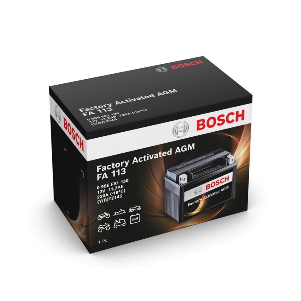 BOSCH 12V 11.2 AH MOTOSİKLET AKÜSÜ AGM 220 A (EN) (150*88*110) (YTZ14S)