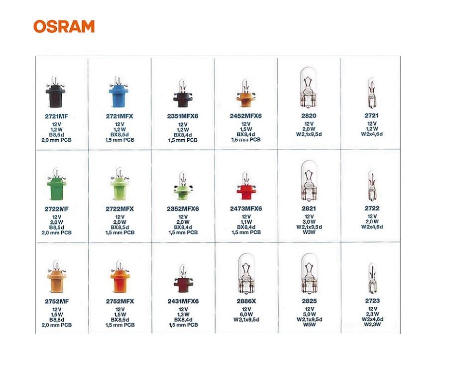 OSRAM 12V AMPUL AMPUL SETİ (180 ADET)