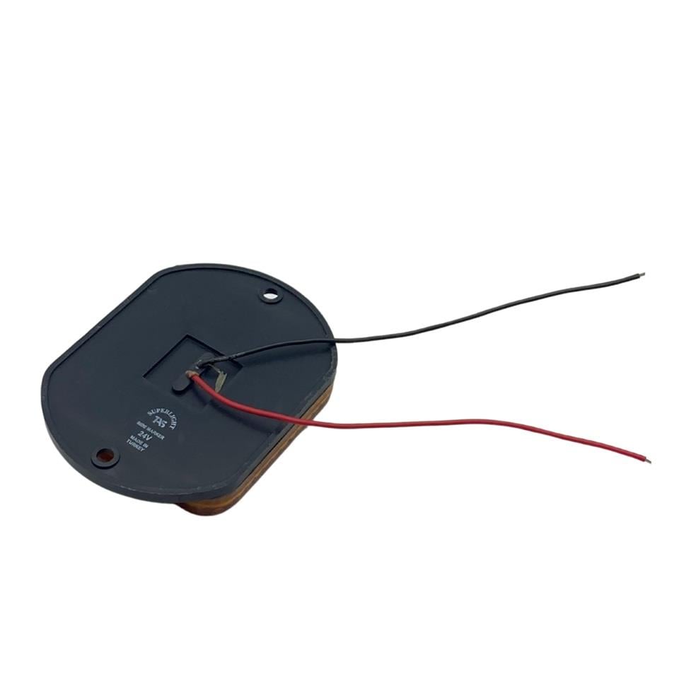 24V YAN SİNYAL LAMBASI DORSE SİDE MARKER SARI (4 LEDLİ) (88*65 MM)