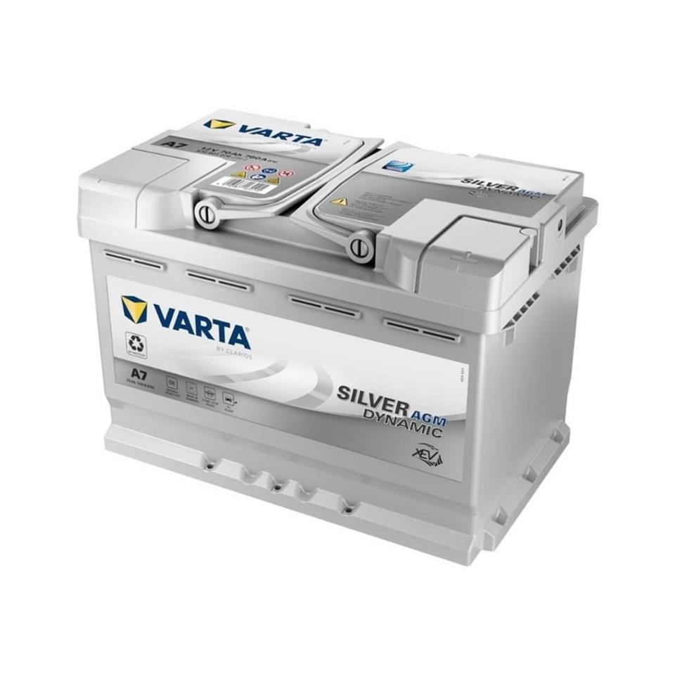 VARTA 12V 70 AH AKÜ AGM SILVER DYNAMIC CCA 760 A (EN) (START-STOP) (278*175*190)