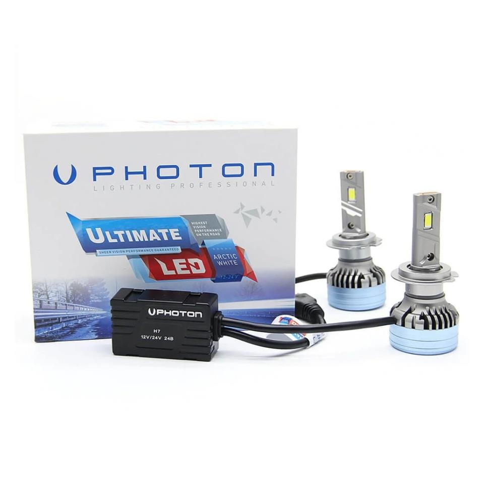 PHOTON 12V-24V H7 CSP LED XENON FAR AMPUL SETİ 6000K 7000 LÜMEN CANBUS