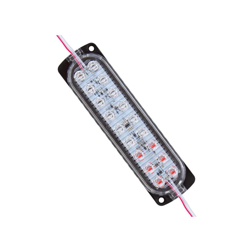 12V ÇAKAR LAMBA RGB LEDLİ (KIRMIZ/YEŞİL/MAVİ) (120*54 MM)