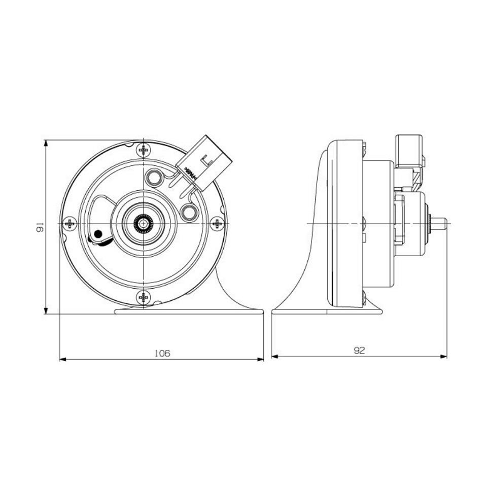 SEGER 12V DADAT KORNA 510 HZ (FCI SOKETLİ) (ADET) AUDI-VW-SEAT-SKODA-MERCEDES