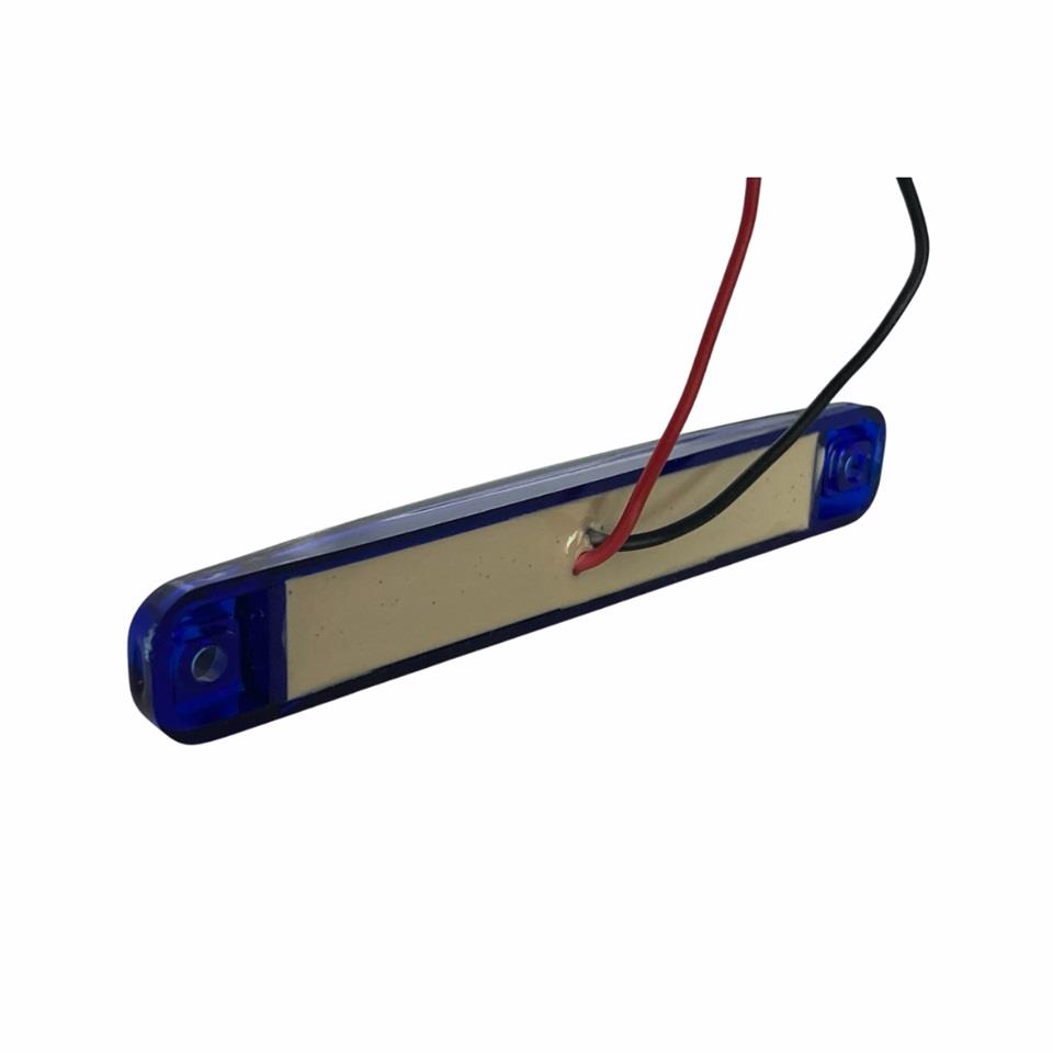 12V-24V PARMAK LAMBA 9-LEDLİ MAVİ (99*14 MM)