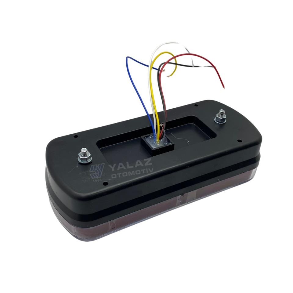 12V STOP LAMBASI (NEON LEDLİ) (4 FONKSİYONLU) (KABLOLU) (220*100*50 MM)