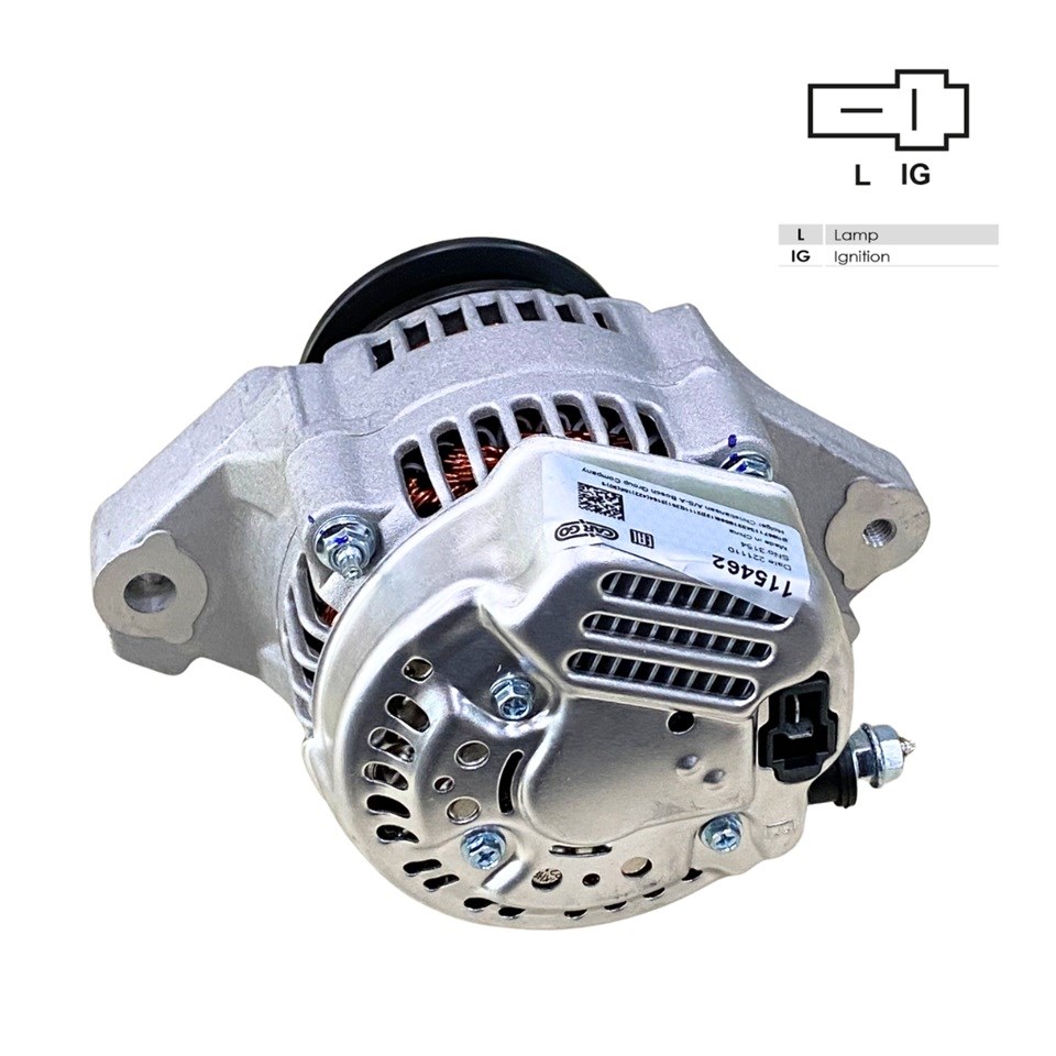 12V ALTERNATÖR DİNAMO NIPPON DENSO TİPİ 60 A (2 FİŞ) (IG-L) DAIHATSU HIJET-JOHNDEERE-FORKLİFT