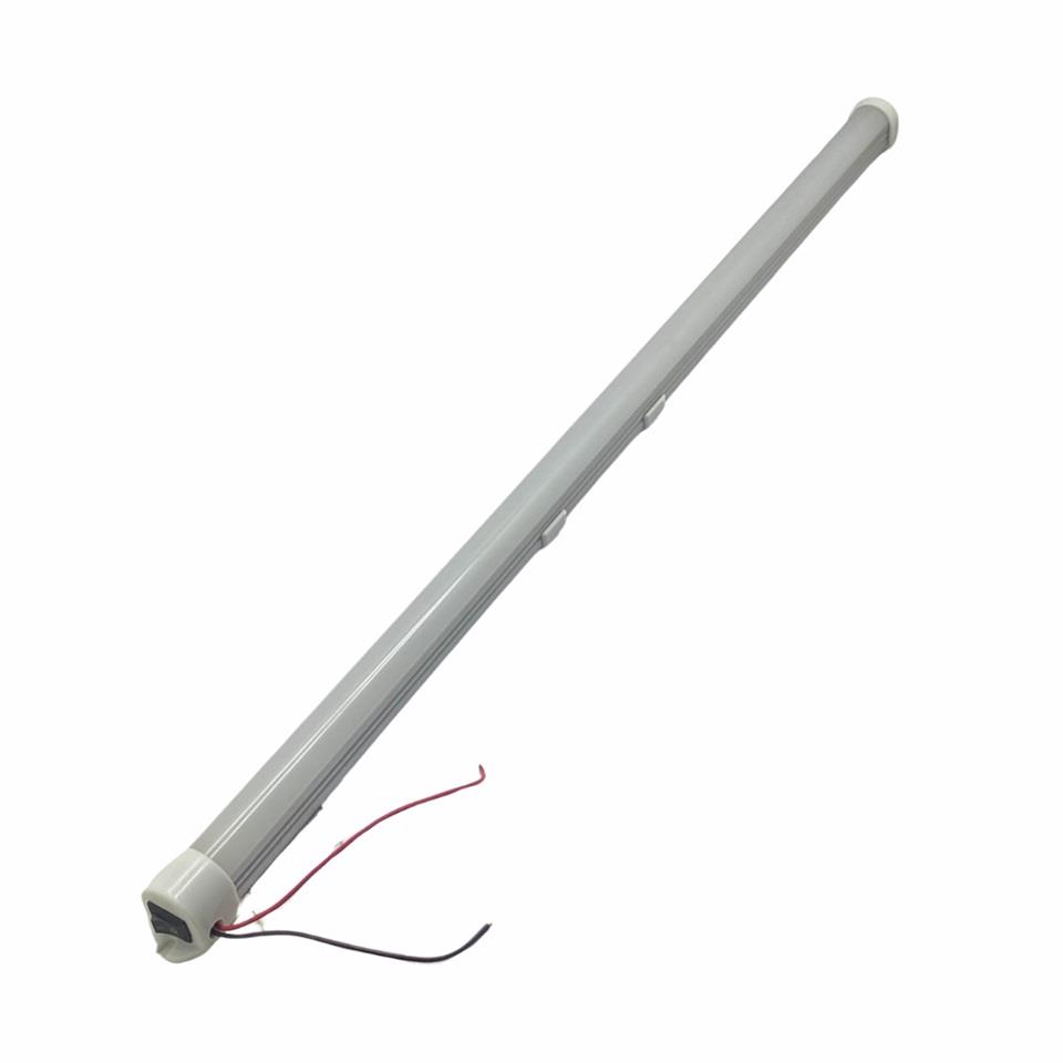 24V FLORESAN TAVAN LAMBASI LEDLİ BEYAZ (BUZLU CAM) ANAHTARLI (50 CM)