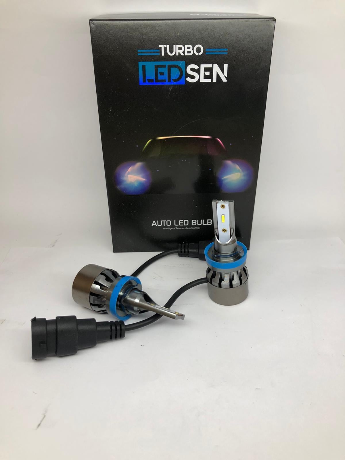 12V H11 XENON LED FAR AMPUL SETİ 6000K 8000 LÜMEN CSP LED