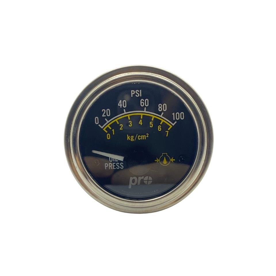 24V YAĞ SAATİ-ATOM YAĞ MÜŞÜRÜ (0-100 PSİ / 0-7 BAR) (M10*1) (52 MM) İŞ MAKİNESİ