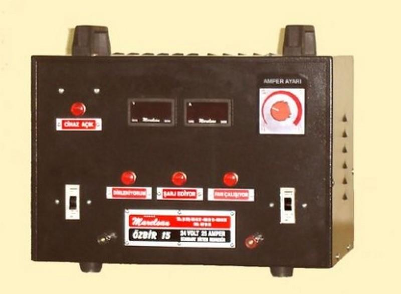 24V ŞARJ REDRESÖRÜ 25 A (AKÜ ŞARJ CİHAZI) (DİJİTAL) (VOLT-AMPER GÖSTERGELİ) (AMPER AYARLI)
