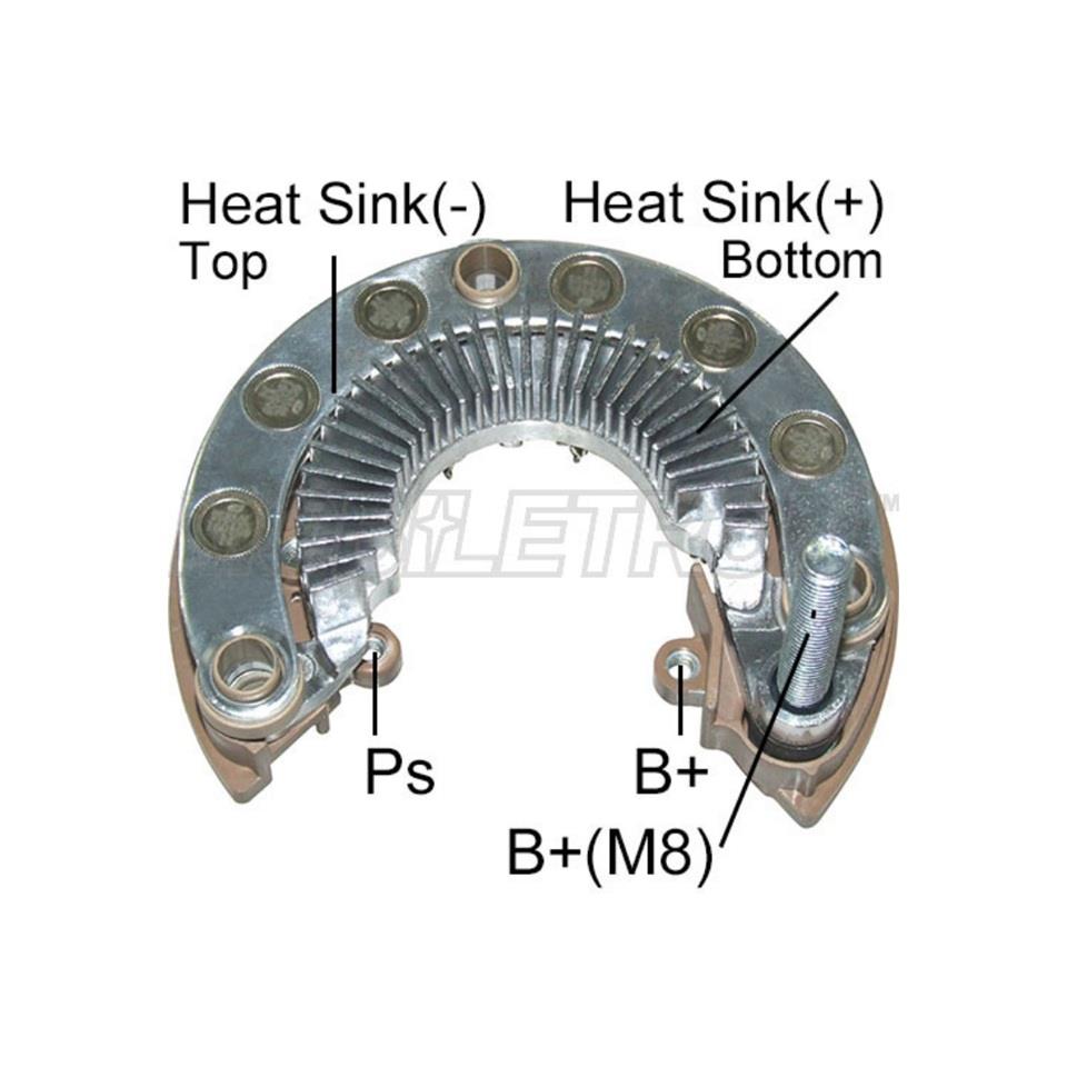 DİYOT TABLASI  TARAK 115 MM 12 DİYOT (M8 SAĞ CIVATA) FIAT FULLBACK-MITSUBISHI L200-NISSAN MICRA