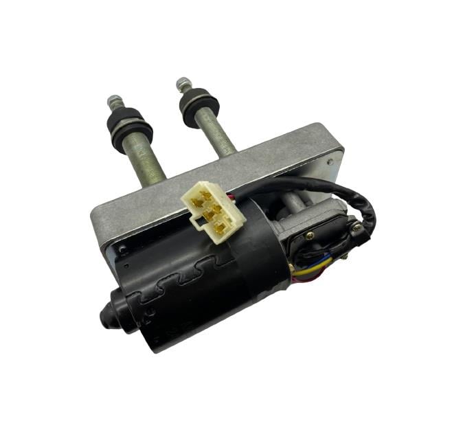 24V SİLECEK MOTORU MEKANİZMALI ÇİFT MİLLİ (M8/M8 CIVATA)
