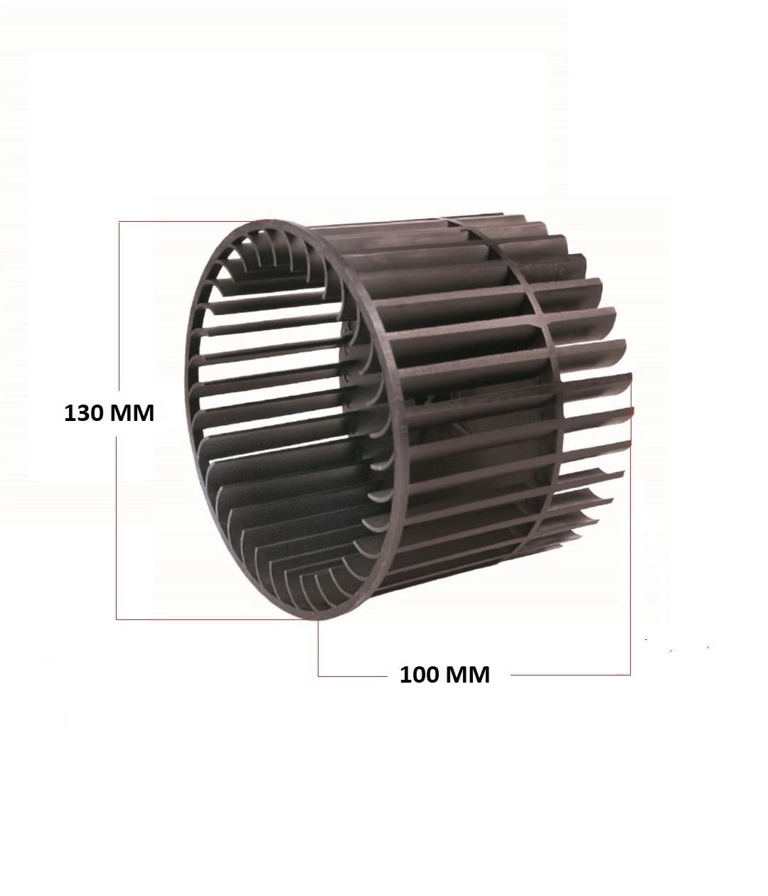 KORMAS KALORİFER PERVANESİ PLS BLOWER (ÇAP:100 BOY:130 MİL ÇAPI:8 MM)
