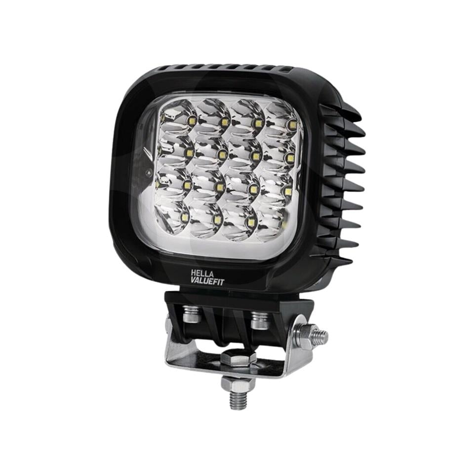 HELLA 12V-30V ÇALIŞMA LAMBASI S5000 2.0 KARE 5000 LÜMEN (16 LEDLİ BEYAZ-SARI) (125*114*88 MM)