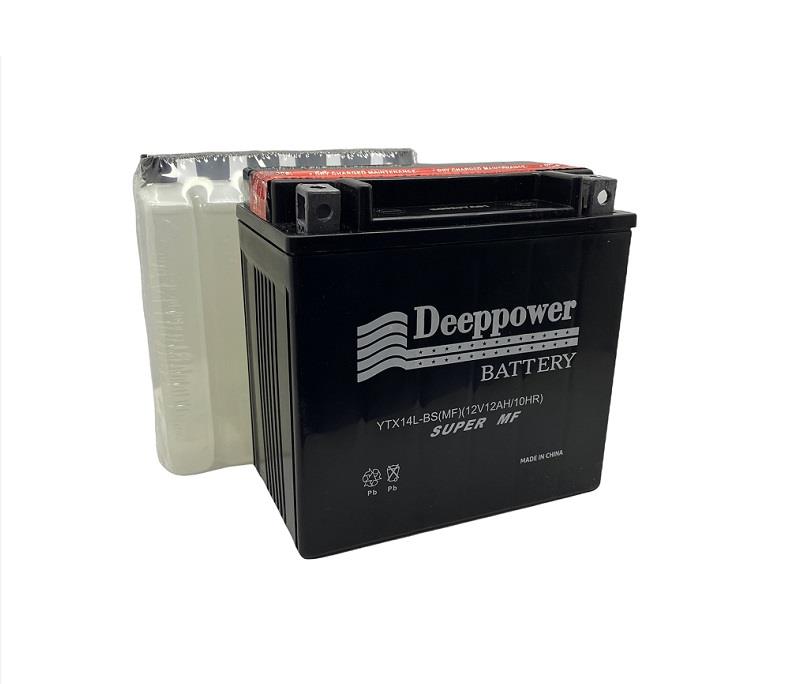DEEPPOWER 12V 12 AH MOTOSİKLET AKÜSÜ (148*87*145) (YTX14L-BS) (-/+)
