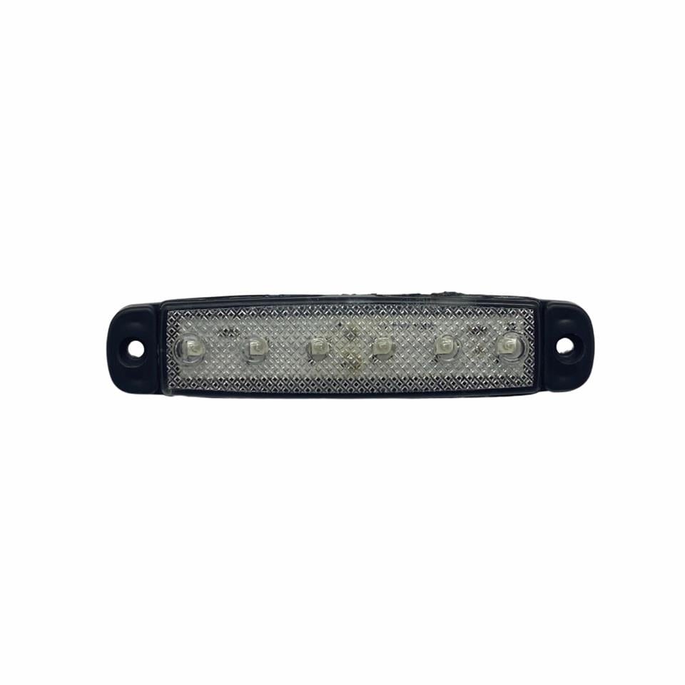 12V-24V PARMAK LAMBA 9-LEDLİ (ŞEFFAF-MAVİ) ( (99*14 MM)
