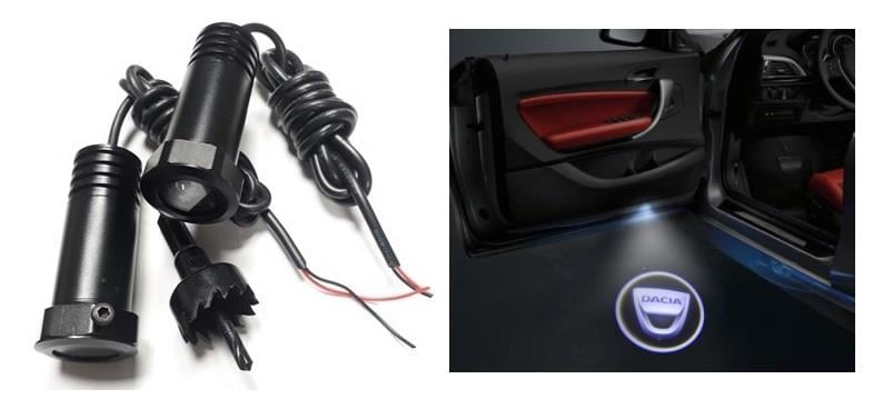 KAPI ALTI LOGO LAZER IŞIK LED 3D (DACIA) (2 AD)