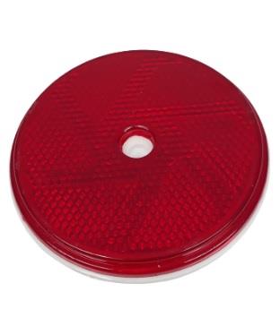 YUVARLAK REFLEKTÖR DELİKLİ KIRMIZI (80 MM)