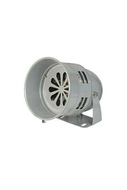 12V MOTORLU SİREN METAL BÜYÜK TİP 400 HZ (GRİ) (130*160 MM)