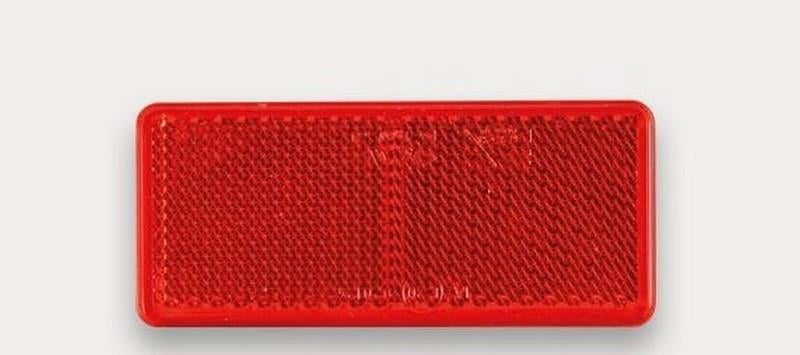 DİKDÖRTGEN REFLEKTÖR KIRMIZI YAPIŞKANLI (90*40 MM)