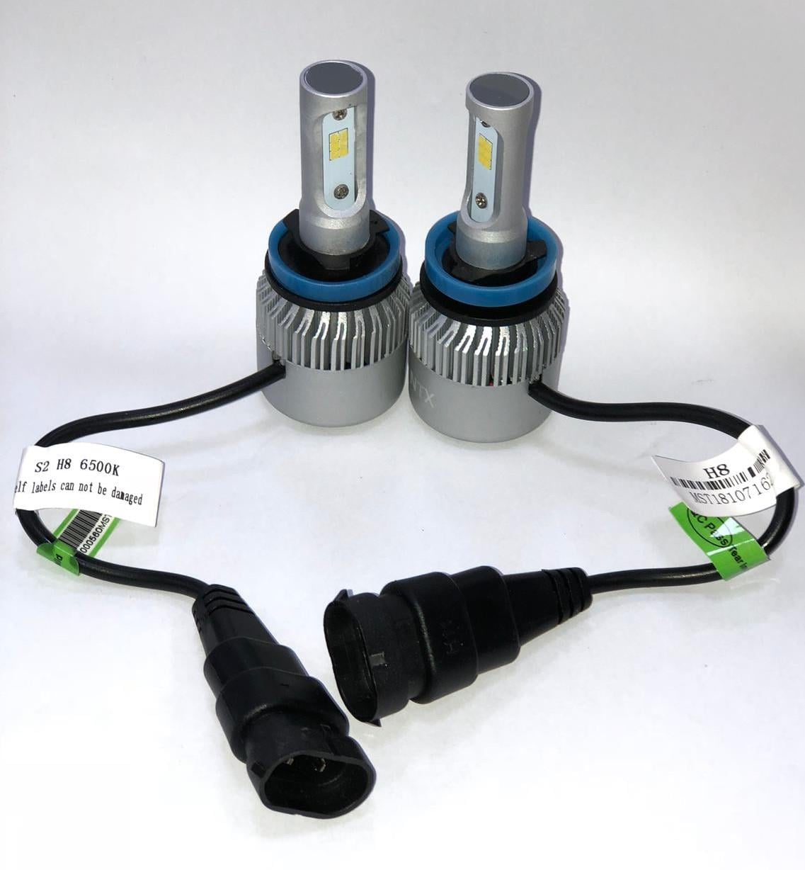 9V-32V H8 CSP LED XENON FAR AMPUL SETİ SÜPER ODAK 6500K 8000 LÜMEN