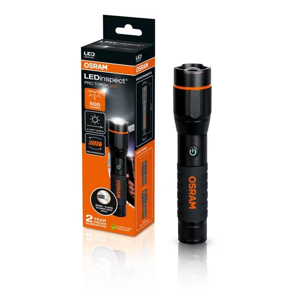 OSRAM EL FENERİ LEDLİ FONKSİYONLU ŞARJLI MIKNATISLI 500 LÜMEN (170*35 MM)