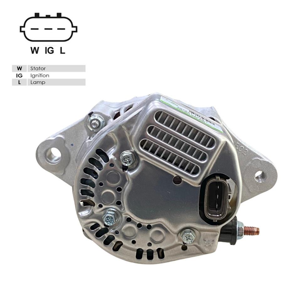 12V ALTERNATÖR DİNAMO NIPPON DENSO TİPİ 40 A (3 FİŞ) (W-IG-L) JOHNDEREE-KUBOTA-NEW HOLLAND-YANMAR