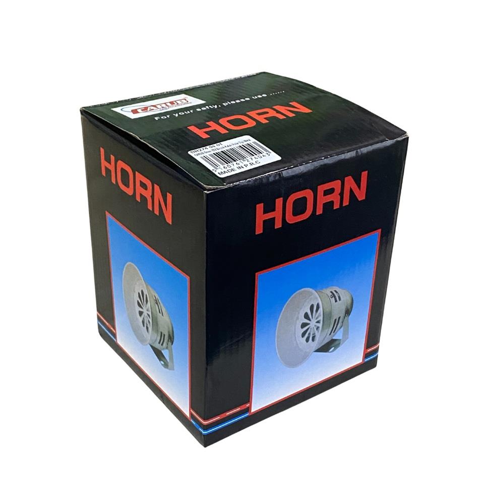 12V MOTORLU SİREN METAL BÜYÜK TİP 400 HZ (GRİ) (130*160 MM)