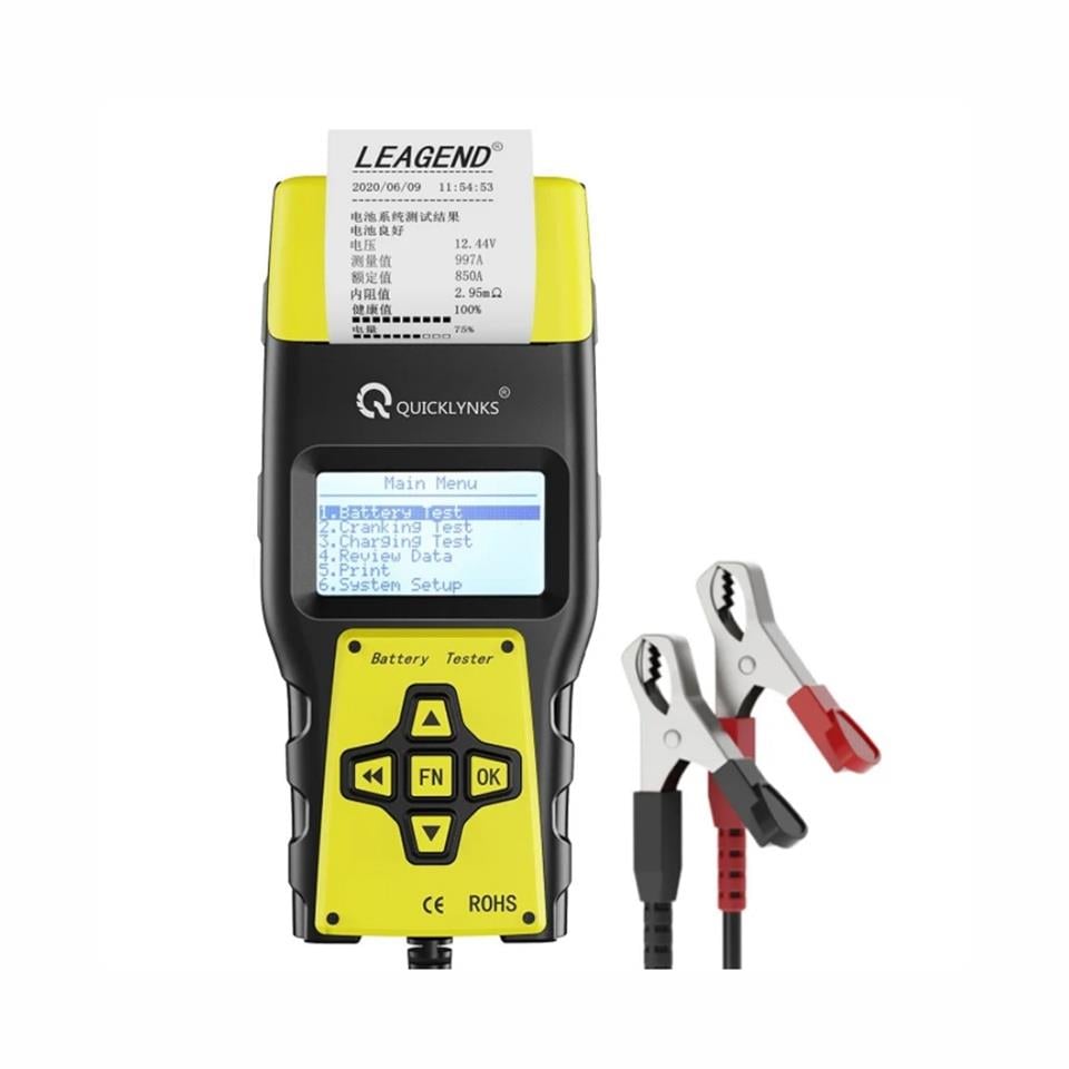 8V-30V AKÜ TEST CİHAZI (DİJİTAL-YAZICILI) (100 EN-2000 EN) (8 AH-250 AH)