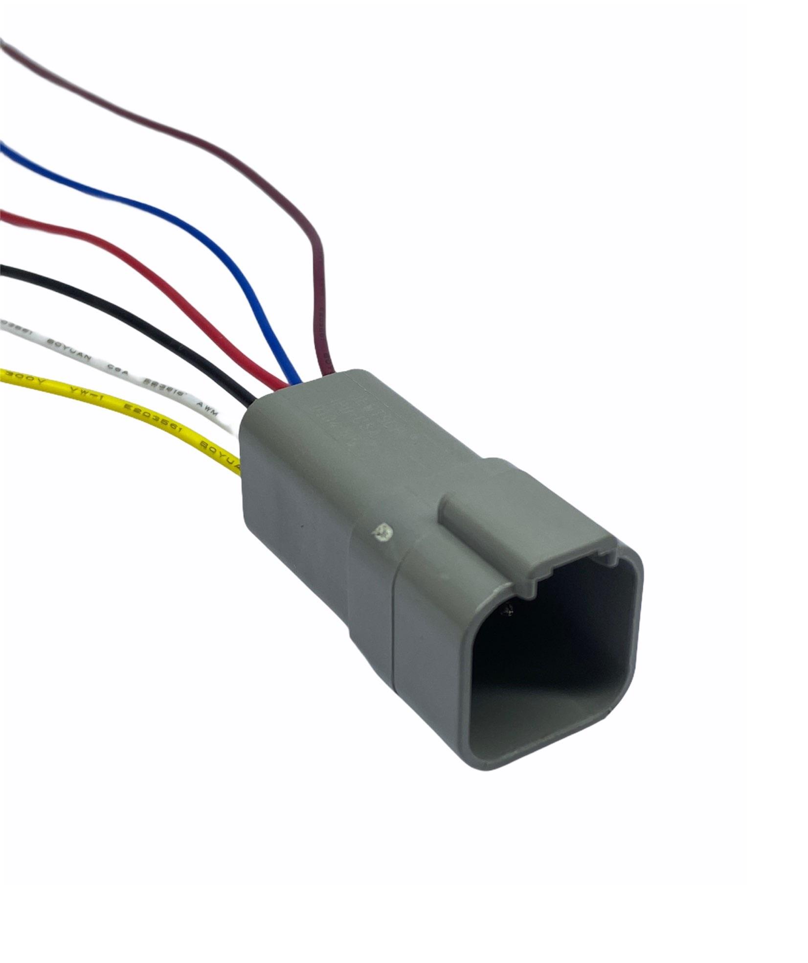 DEUTSCH CONNEKTOR ERKEK (6 FİŞ KABLOLU) İŞ MAKİNASI