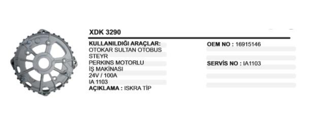 ALTERNATÖR ARKA KAPAK ISKRA TİPİ 100 A