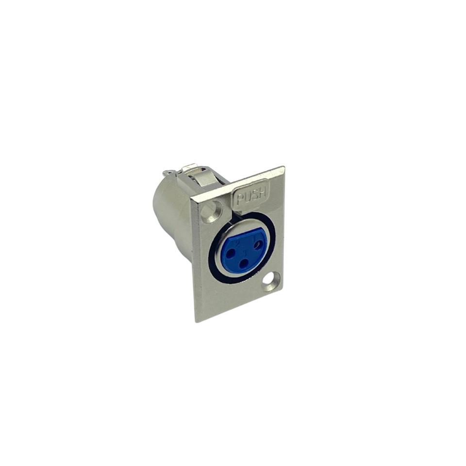 CANON DİŞİ ŞAŞE KONNEKTÖR XLR (AKÜ ŞARJ SOKETİ 3 FİŞ) (ENGELLİ ARACI) (CK114)