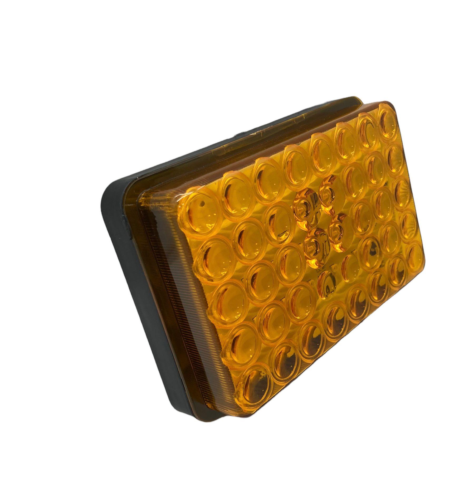 12V-24V SİNYAL LAMBASI 20 LEDLİ (KABLOLU SOKETLİ) (118*93 MM) CATERPILLAR İŞ MAKİNESİ
