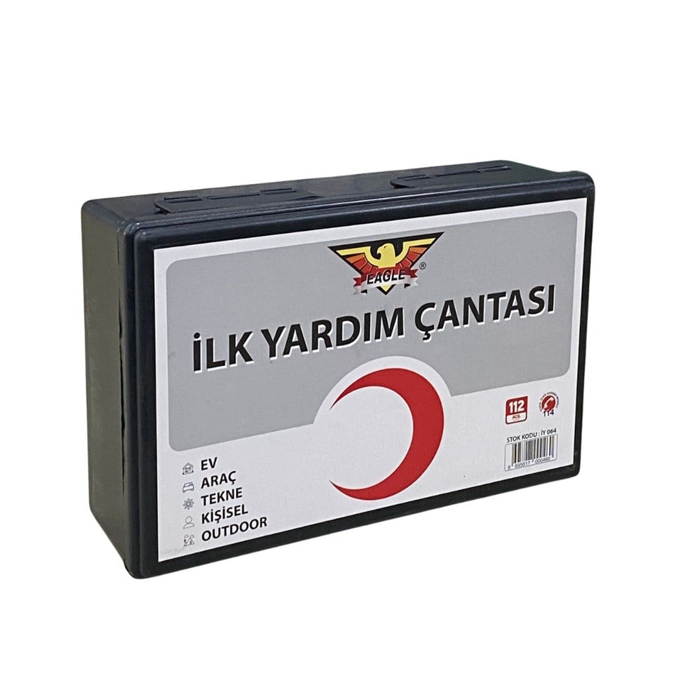 İLK YARDIM SETİ BOYUNLUKLU TCK ONAYLI (PLASTİK ÇANTA) EKONOMİK