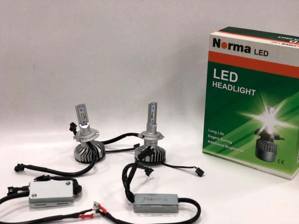 NORMA 12V H7 LED XENON FAR AMPUL SETİ 6000K 6000 LÜMEN (CSP LED)