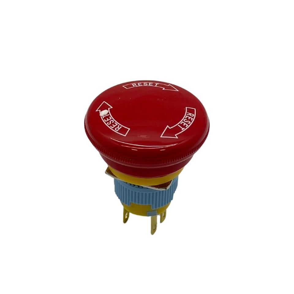 ACİL STOP BUTONU (KALICI) (ON/OFF) (16 MM) KIRMIZI 2NC KONTAKLI
