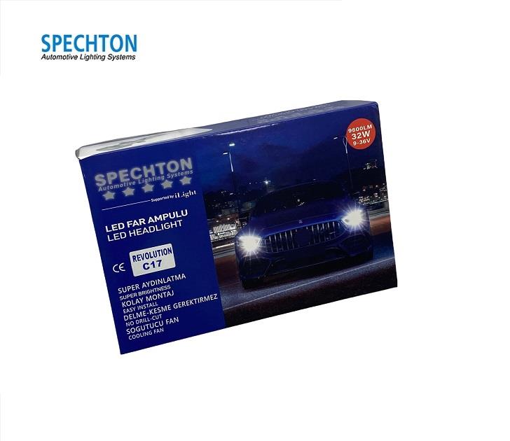 SPECHTON 10V-80V H4 CSP LED XENON FAR AMPUL SETİ 6000K 14000 LÜMEN 60W CANBUS