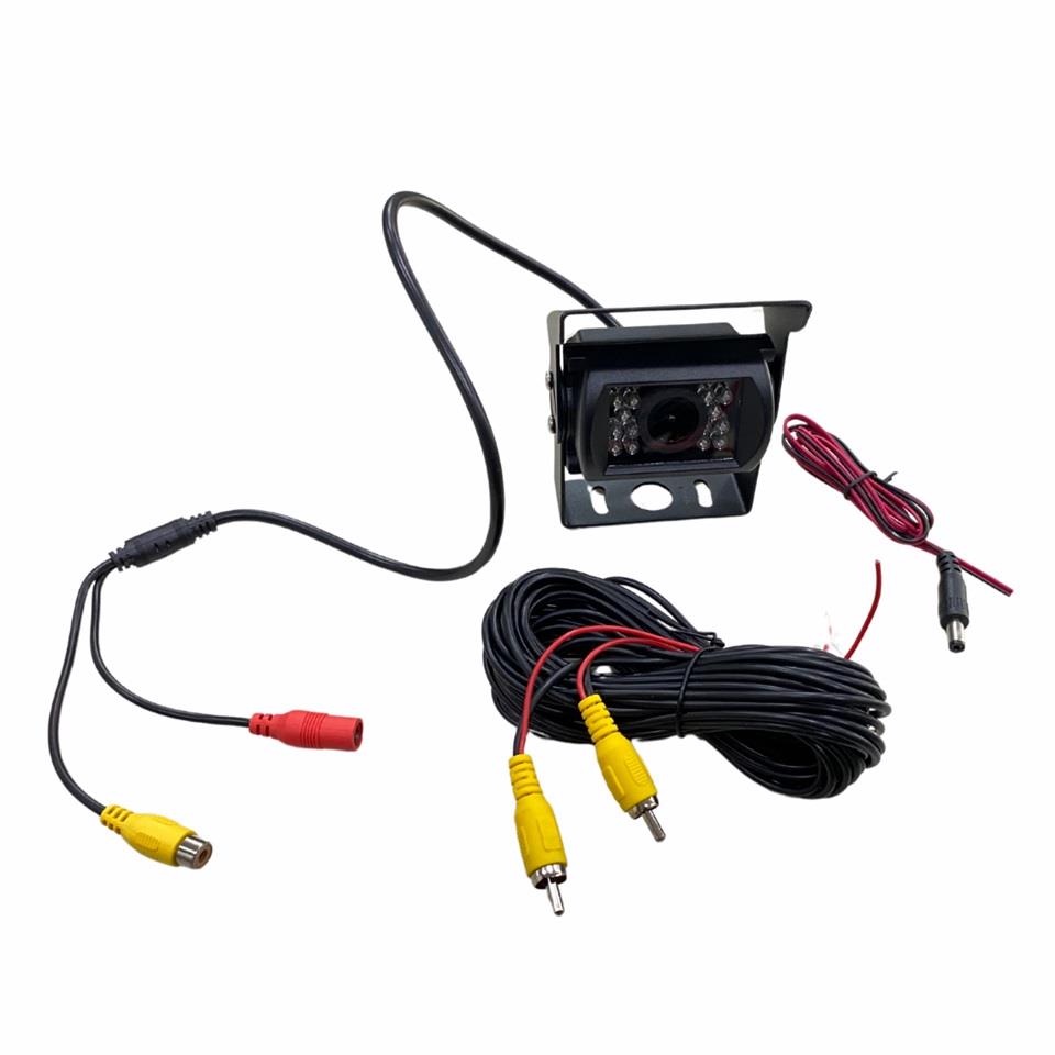 12V-24V KAMERA (GECE GÖRÜŞLÜ) ŞAPKALI AYAKLI KARE
