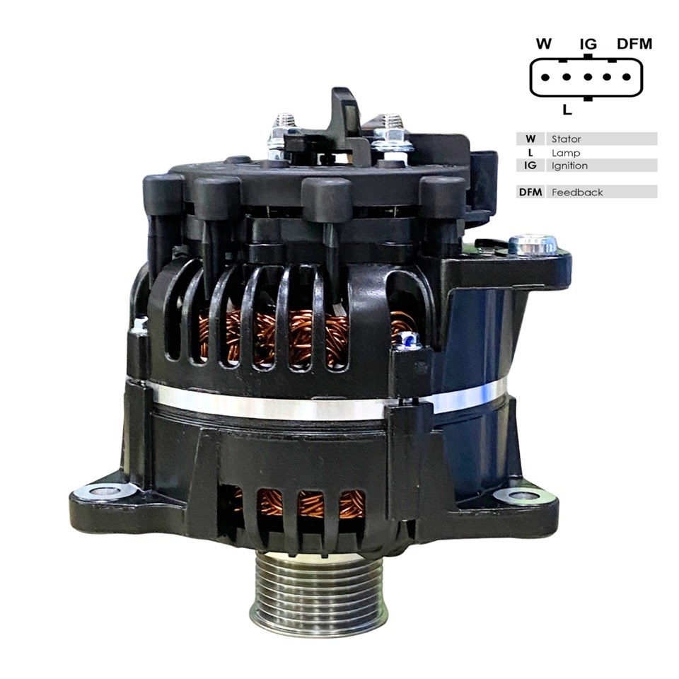 PRESTOLITE 24V ALTERNATÖR DİNAMO 120 A (SOKETLİ 5 FİŞ) (W-L-IG-DFM)