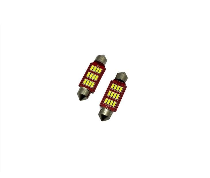 12V SOFİT AMPUL (12 LEDLİ)  BEYAZ CANBUS (39 MM) (2 AD)