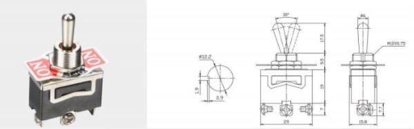 SAĞ-SOL ANAHTAR METAL (3 UÇLU) (ON-OFF-ON)
