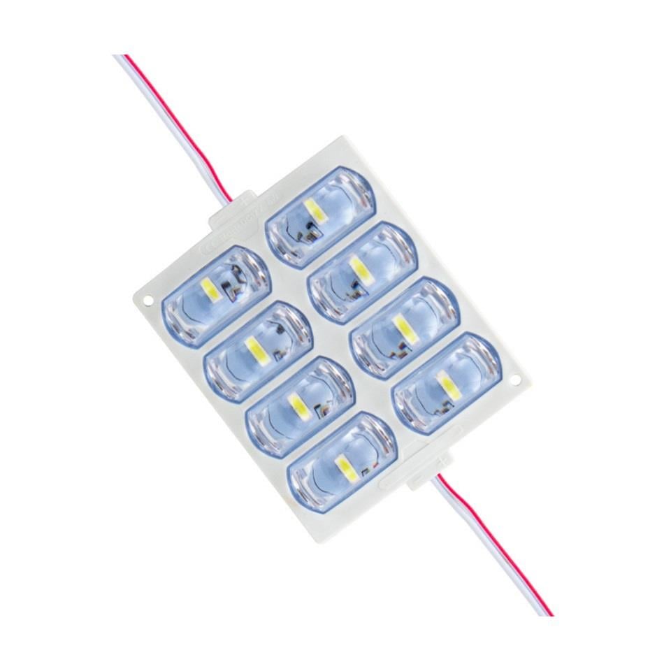 12V MODUL LAMBA 6-LEDLİ (CAMLI) BEYAZ (92*73 MM)
