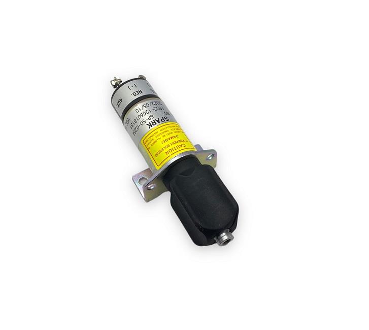 12V STOP SELENOİDİ ÖNDEN AYAKLI (2 ÇIKIŞ) (PLATİNLİ) LISTER PETER JENERATÖR
