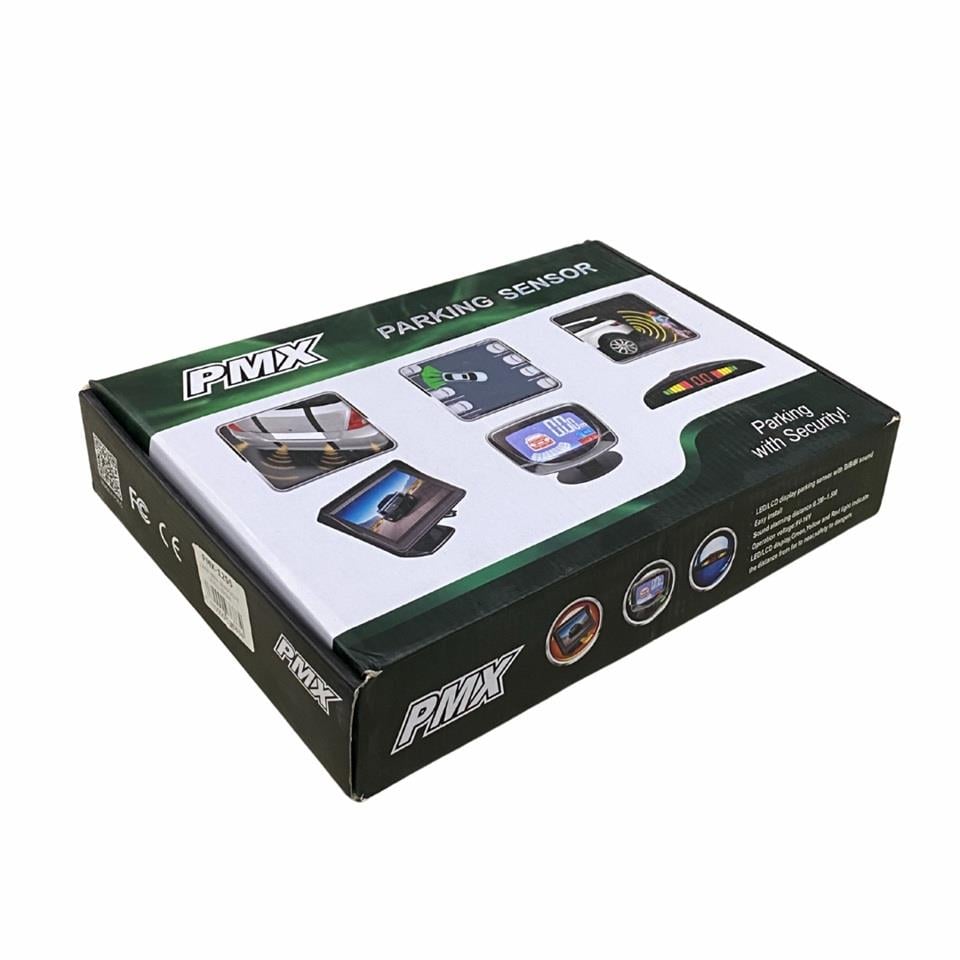 PARK SENSÖRÜ SES İKAZLI+OVAL GÖSTERGELİ (SES AYARLI) (8 GÖZLÜ) (ÖN-ARKA) (22 MM) SİYAH