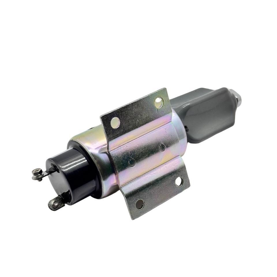 12V STOP SELENOİDİ AYAKLI (PLATİNLİ) CUMMINS MOTOR-WOODWARD