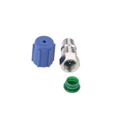 ARAÇ KLİMA GAZI DÖNÜŞTÜRÜCÜ ADPTÖRÜ R12 > R134A ALÇAK BASINÇ (MAVİ)