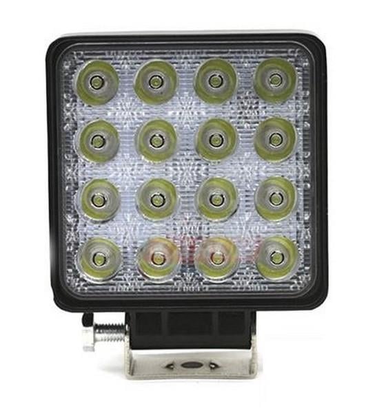 10V-30V ÇALIŞMA LAMBASI (16 X 3W POWER LEDLİ) KARE (108*108)