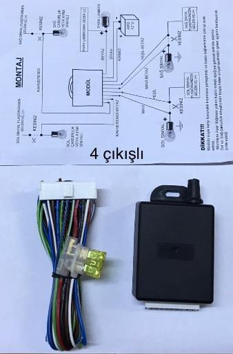 AMERİKAN PARK-SİNYAL MODÜLÜ AYARLI (BEYİNLİ) (4 ÇIKIŞLI)
