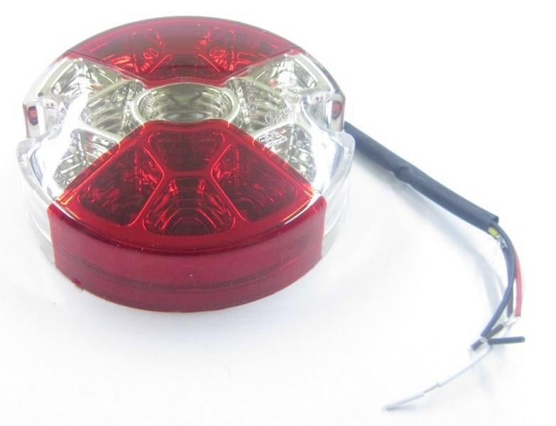 12V-24V STOP LAMBASI YUVARLAK (17 LEDLİ) (4 FONKSİYONLU) (95*30 MM)